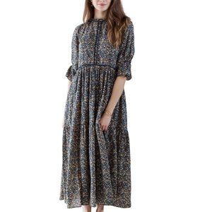 Mirth Sz S NWT Napa Maxi Dress Cottage Core Prairie Core Floral